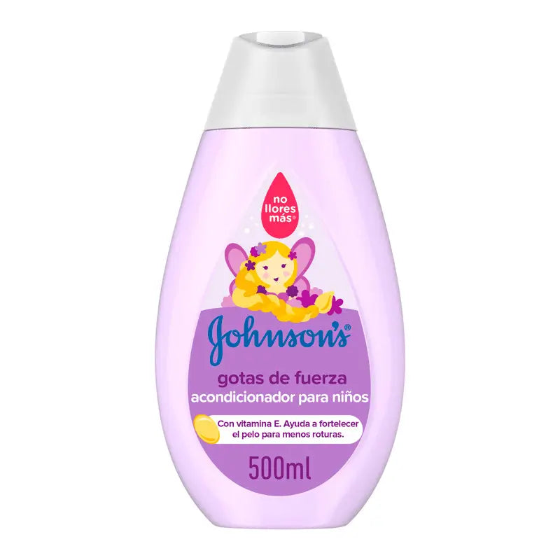 Johnson'S Baby Gotas de Fuerza Acondicionador Para Niños, Especialmente Diseñado Para Fortalecer el Cabello, 500 ml