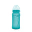 Biberão Joykids 240 ml garrafa térmica de vidro turquesa Everyday Baby