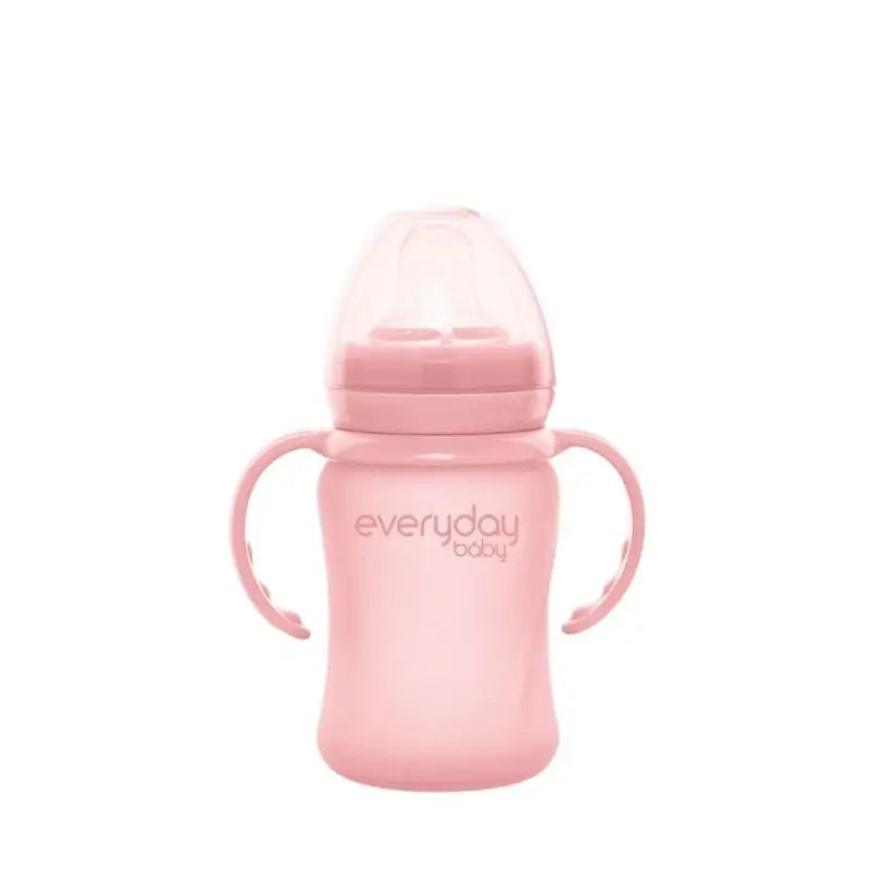 Joykids Everyday Baby Caneca de vidro para bebé 150 ml Rosa claro