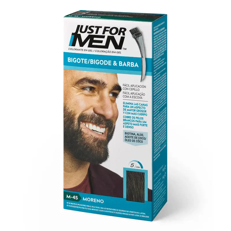 Just For Men Bigote y Barba Moreno