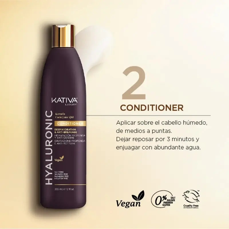 Condicionador Kativa Hyaluronic Keratin Q10, 500 ml