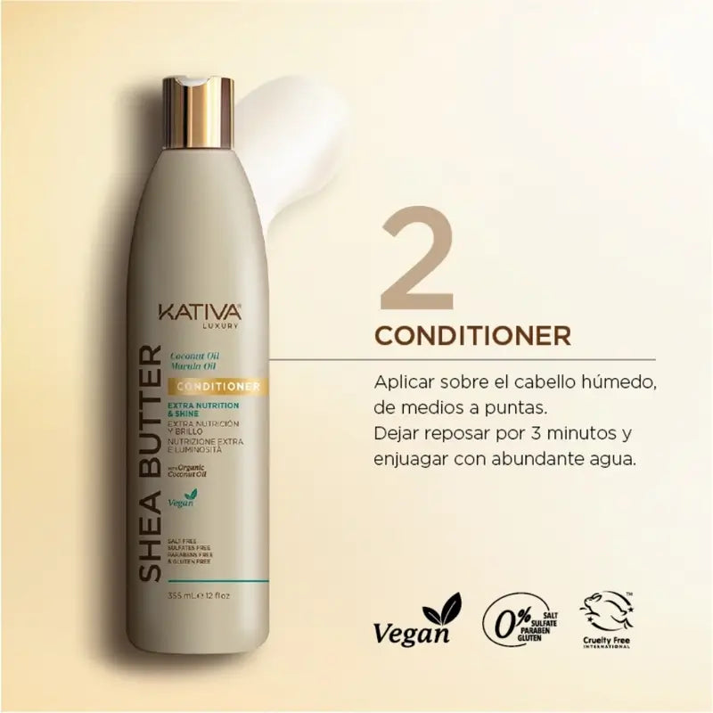 Condicionador Kativa Karite Coco Marula, 355 ml