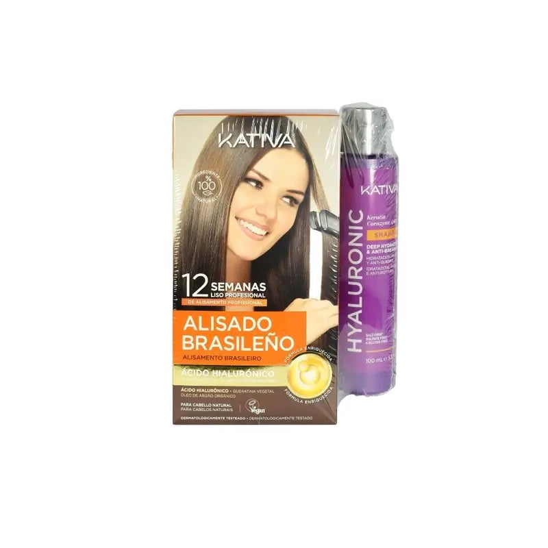 Champô Kativa Hyaluronic Smoothing Kit + Q10, 100 ml