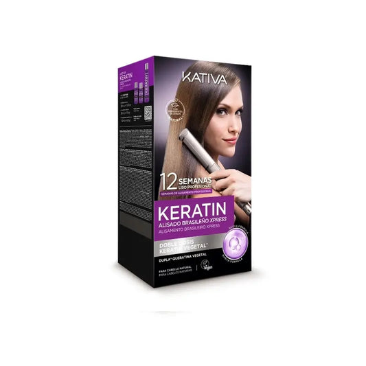 Kativa Keratin Kit Alisamento Brasileiro Express Veg, 1 unid.