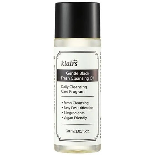 Óleo de limpeza Klairs Gentle Black Fresh, 30 ml