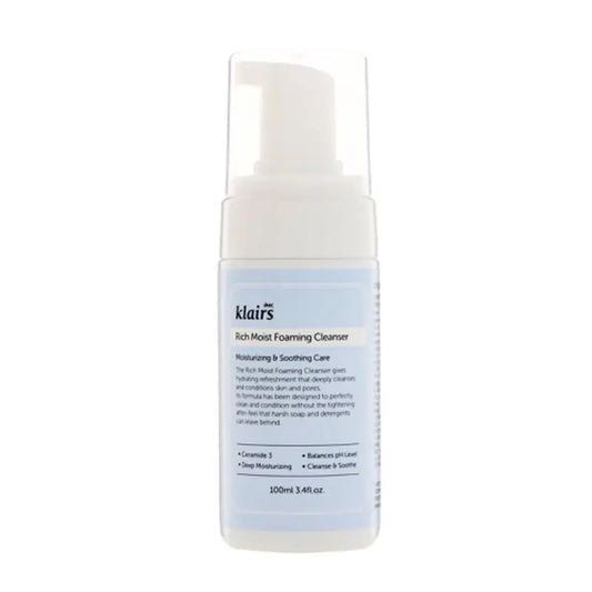 Klairs Espuma de limpeza rica e hidratante, 100 ml