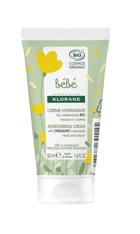 Creme Hidratante de Calêndula Orgânico Certificado Klorane - Rosto e Corpo - Bebé , 50 ml