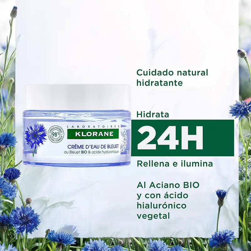 Klorane Gel Crema al Agua de Aciano 50 Ml