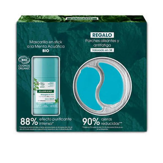 Klorane Bio Aquatic Mint Purifying Stick Mask - 50 Ml + Patches Alisantes e Anti-Fadiga de Centáurea Grátis