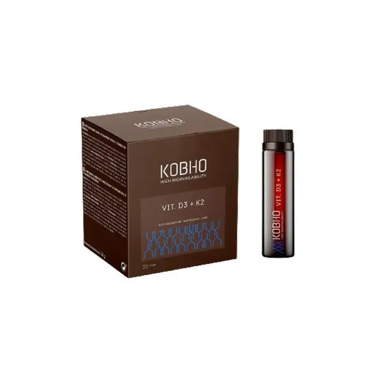 Kobho Labs Suplemento de Vitamina D3 + K2, 20 frascos