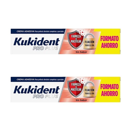 Kukident Duplo Pro Plus Firmeza Mastigável, 2 X 60 Gr