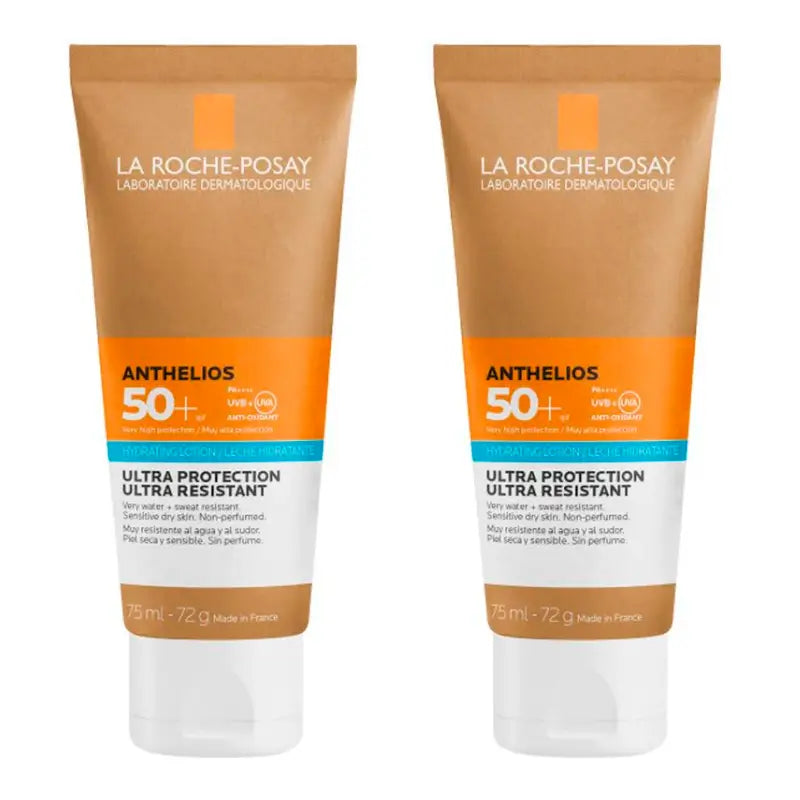 La Roche Posay Duplo Anthelios Leite Hidratante Spf50+ Eco-Sustentável, 2 X 75 Ml