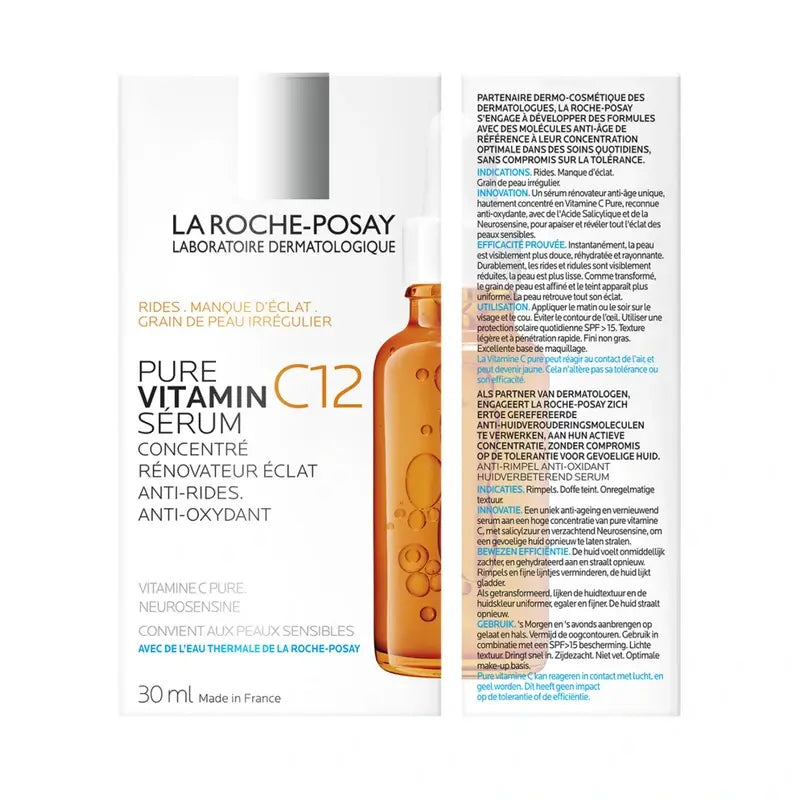 La Roche Posay La Roche Posay Pure Vitamin C12 Antioxidant & Anti-Wrinkle Serum, 30 ml