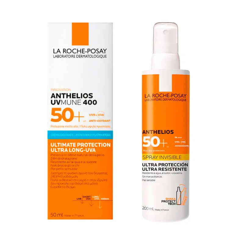 Pack La Roche Posay Anthelios Uvmune 400 Spf50+ 50Ml + Spray Invisível Spf50+ 200Ml