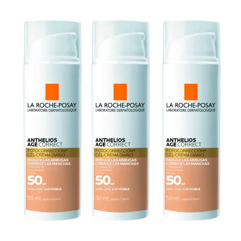 La Roche Posay Triplo Anthelios Age Correct Spf50 Colour, 3 X 50 Ml