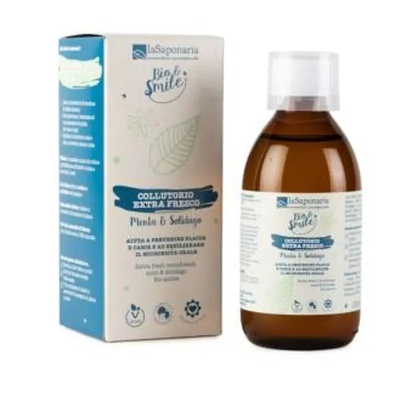 La Saponaria Enjuage Bucal Menta Extra Fresco-Solidago 250Ml. 