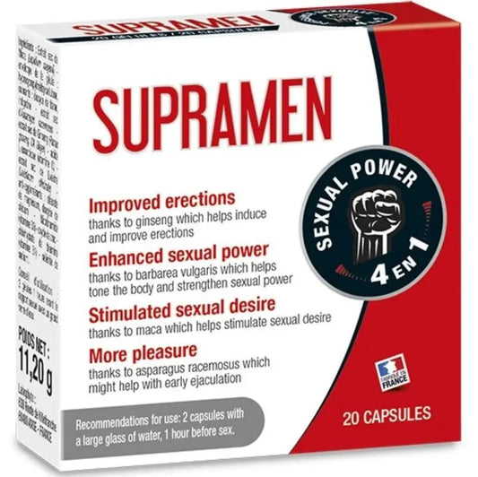 Labophyto Supramen 20 Capsulas 4 En 1 Potencia Sexual 