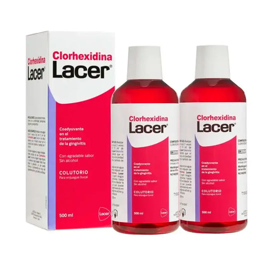 Lacer Duplo Colutório de Clorexidina, 2 x 500 ml