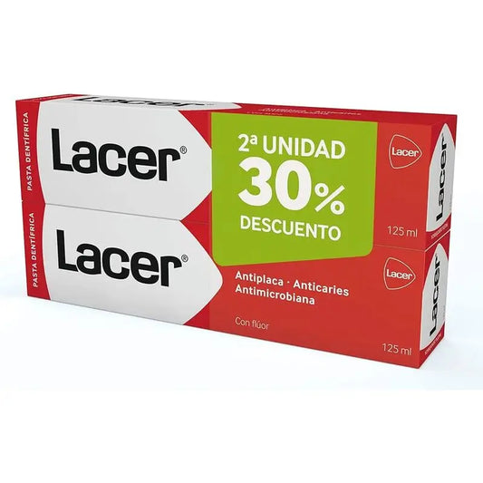 LACER FLUOR PASTE DUPLO 2 X 125 ML