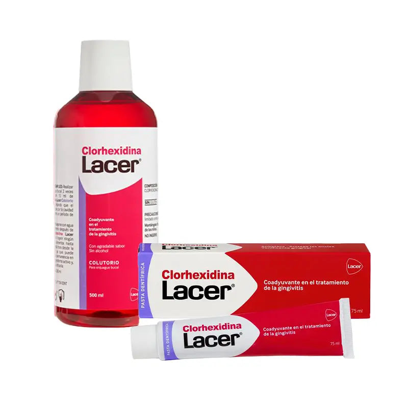 Lacer Chlorhexidine Pack (elixir bucal + pasta de dentes)