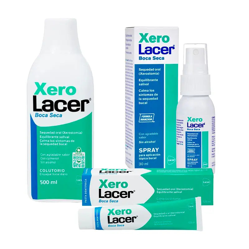 Lacer Xerolacer Pack (elixir bucal + pasta de dentes + spray)