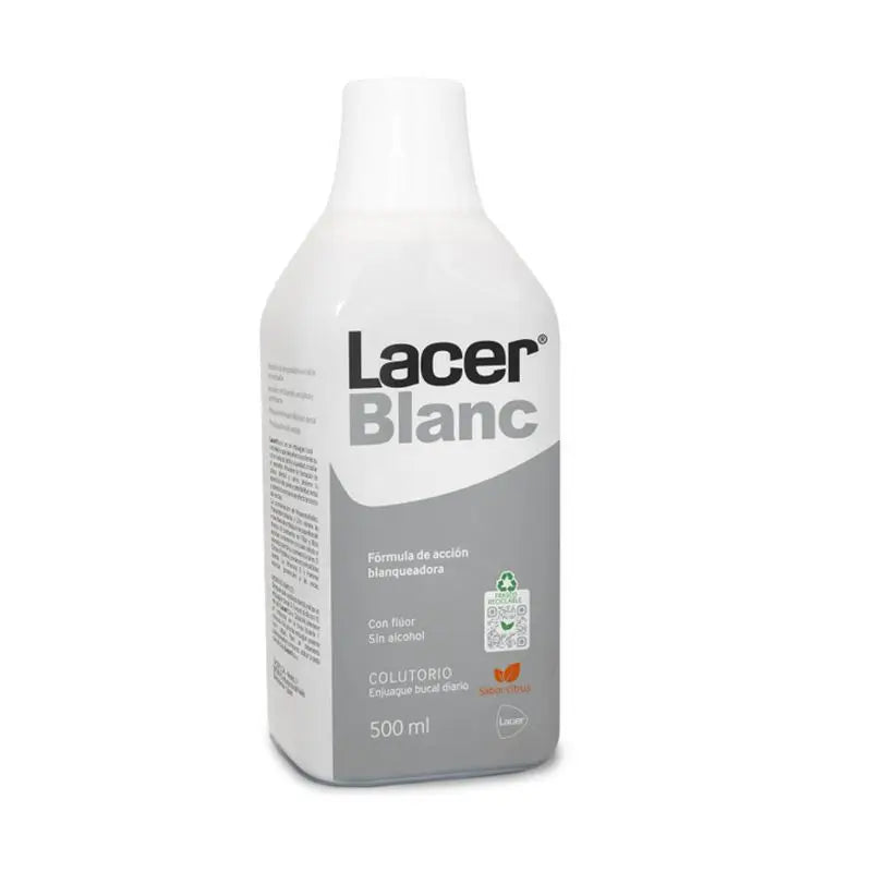 LACER BLANC MOUTHWASH DIÁRIO FLÚOR AÇÃO BRANQUEADORA 500 ML