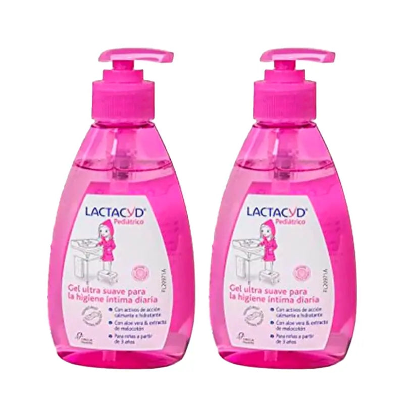 Lactacyd Pediátrico Duplo Ultra Suave Gel de Higiene Íntima Diária 2 x 200 ml