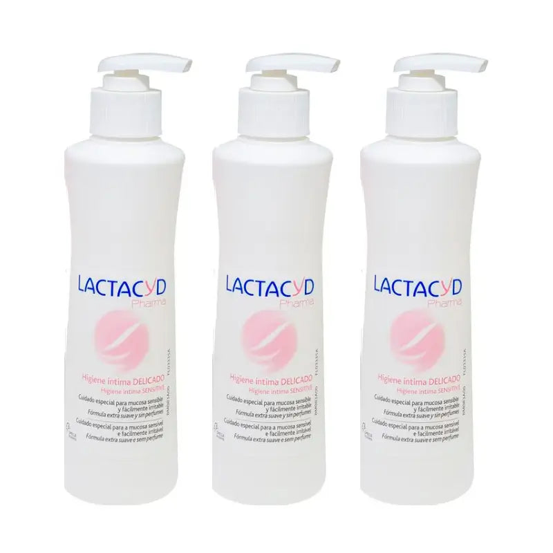 Lactacyd Pharma Triplo Higiene Íntima Delicada 3 x 250 ml