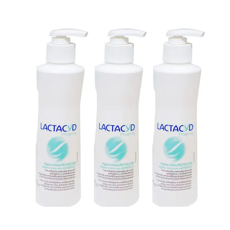 Lactacyd Pharma Triplo Proteção Higiene Íntima 3 x 250 ml