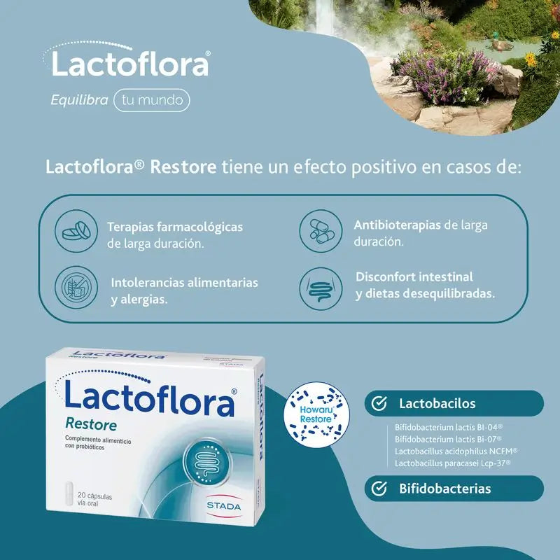 Lactoflora Restaurar 20 cápsulas