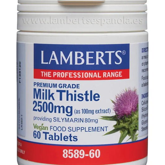 Lamberts Milk Thistle 2500mg , 60 comprimidos