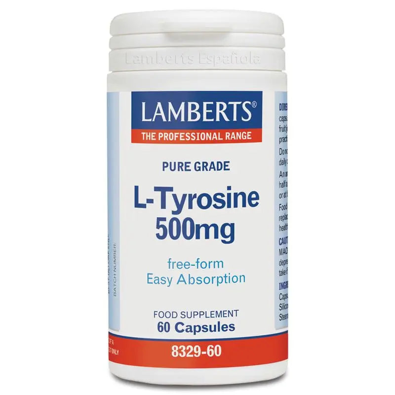 Lamberts L-Tirosina 500Mg , 60 cápsulas   