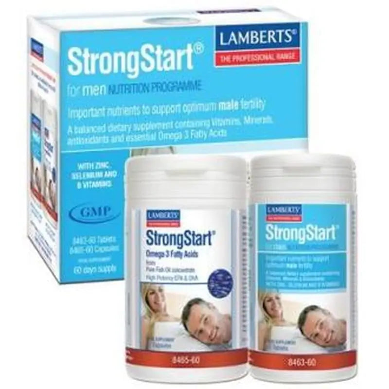 Lamberts Pack Strongstart Para Hombres 60Comp+60 Cápsulas 