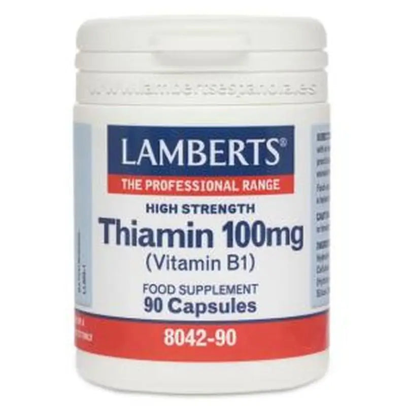 Lamberts Vitamina B-1 100 Mg.(Tiamina) 90  Cápsulas 