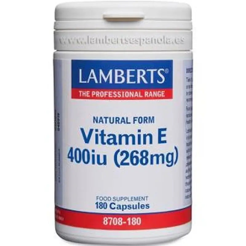 Lamberts Vitamina E 400Ui 180 Cápsulas 