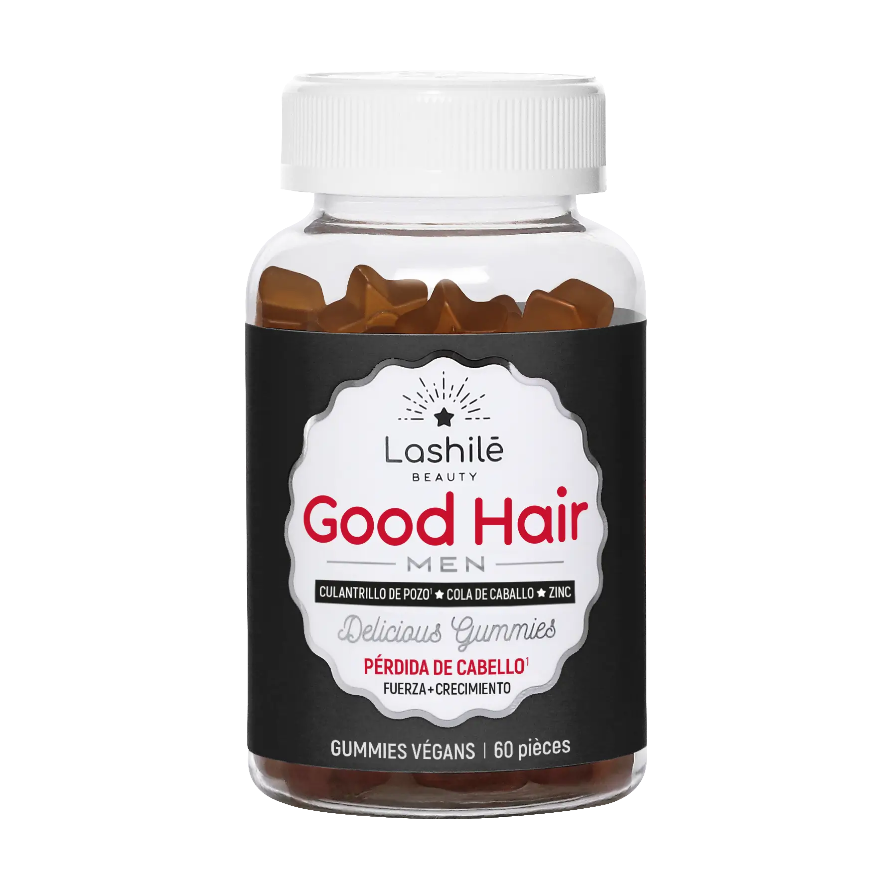 Lashilé Beauty Good Hair Men Gominolas , 60 unidades