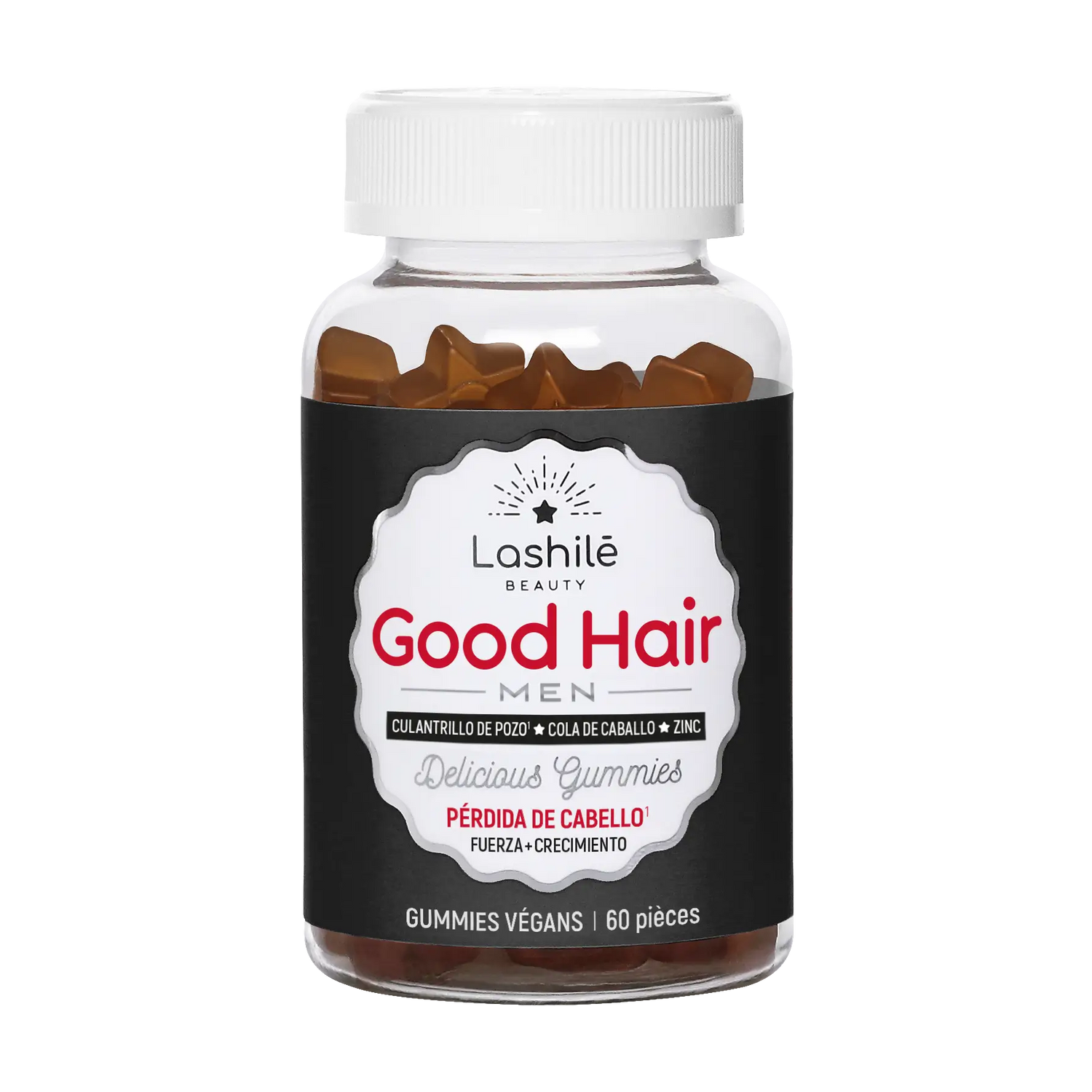 Lashilé Beauty Good Hair Men Gominolas , 60 unidades