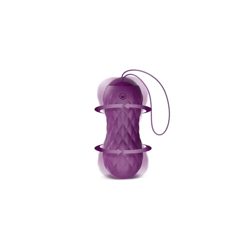 Latetobed Ovo Vibratório com Controlo Remoto Wave Motion Usb Silicone Roxo