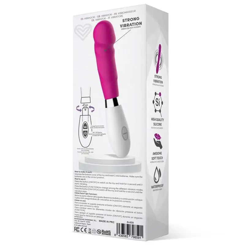 Latetobed Vibrador Silicona Rosa