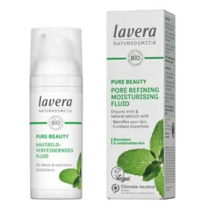 Lavera Fluido Hidratante Purificante Menta 50Ml. 