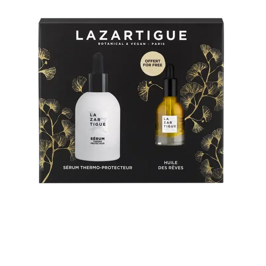 Lazartigue Christmas Set Christmas Sérum Termoprotector + Óleo Seco Nutritivo , 2 unidades