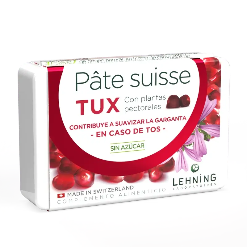 Lehning Pâte Suisse Tux, 40 rebuçados