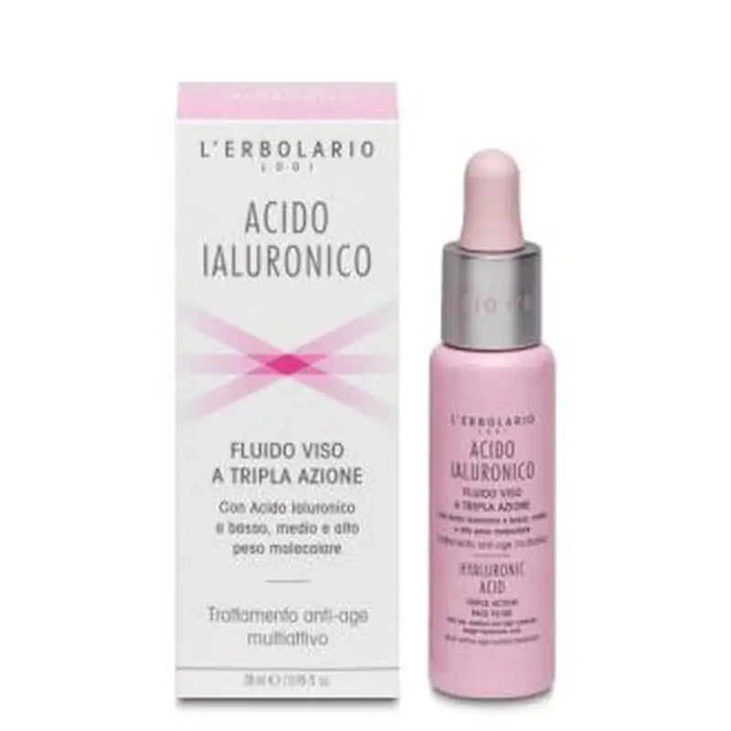 L´Erbolario Acido Hialuronico Fluido Cara Triple Accion 28Ml 