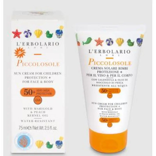 L´Erbolario Piccolosole Crema Solar Infantil Spf 50+ 75Ml. 