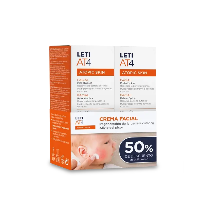 Letiat4 Repair At4 En Pack Duplo Creme Facial 50% 2nd Und B