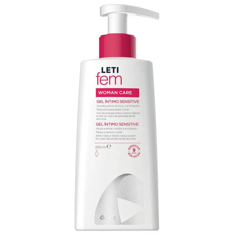 Letifem Woman Gel Íntimo Sensitive, 250 ml