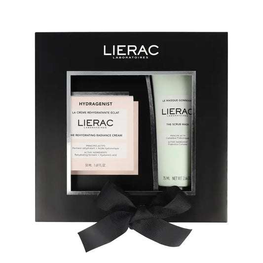 Lierac Hydragenist Creme Luminoso Rehidratante + Caixa Máscara Esfoliante, 125 ml