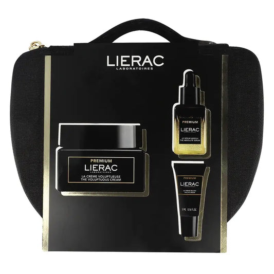 Lierac Premium Coffret Creme Voluptuoso Anti-Envelhecimento + Sérum Absoluto + Creme de Olhos, 68 ml