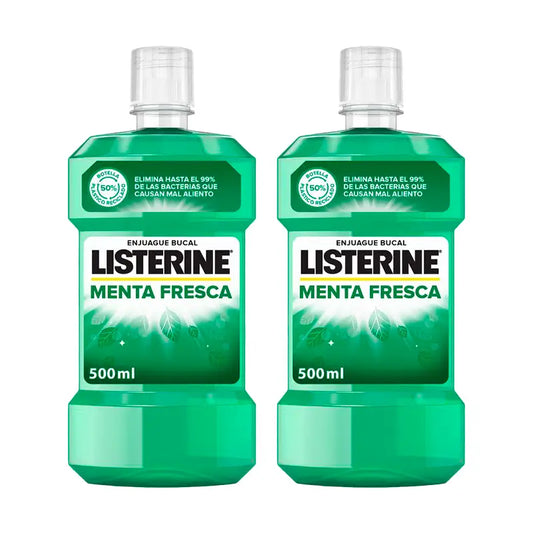 Listerine Duplo Colutório Menta Fresca, 2 x 500 ml