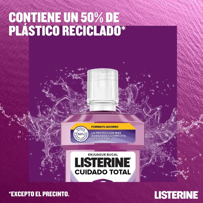 LISTERINE Total Care Colutório, Sabor a Hortelã-Pimenta, 2 x 1000 ml